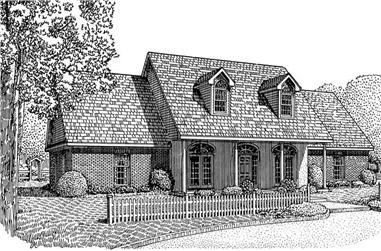 3-Bedroom, 2651 Sq Ft Country Home Plan - 173-1016 - Main Exterior