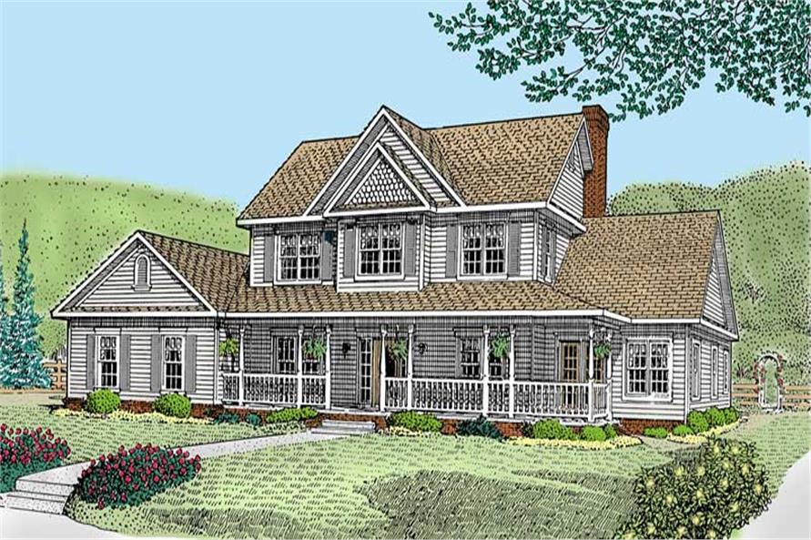  5  Bedrm 2750 Sq Ft Country House  Plan  173 1029