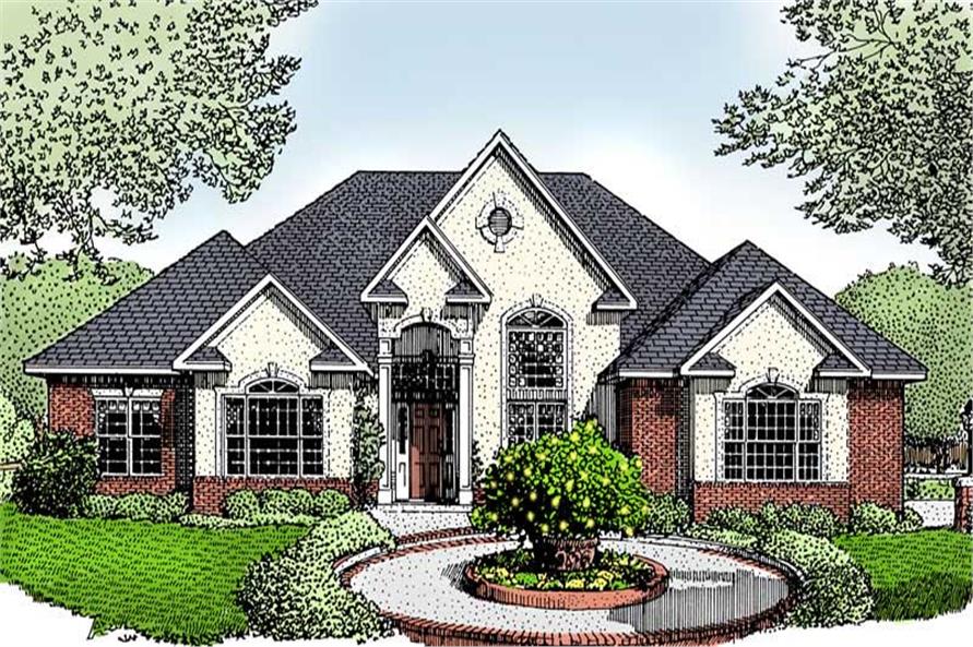 3-Bedroom, 2437 Sq Ft Contemporary Home Plan - 173-1040 - Main Exterior