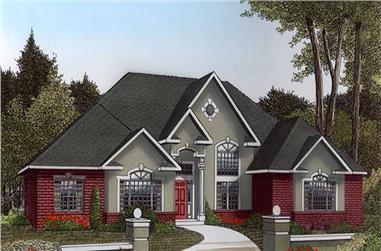 3-Bedroom, 2836 Sq Ft Contemporary Home Plan - 173-1050 - Main Exterior