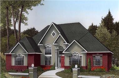 3-Bedroom, 2615 Sq Ft Contemporary Home Plan - 173-1052 - Main Exterior