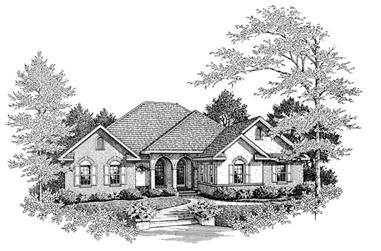 3-Bedroom, 2363 Sq Ft Country House Plan - 174-1011 - Front Exterior