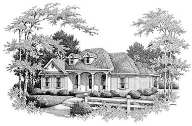 4-Bedroom, 2119 Sq Ft Cape Cod House Plan - 174-1026 - Front Exterior