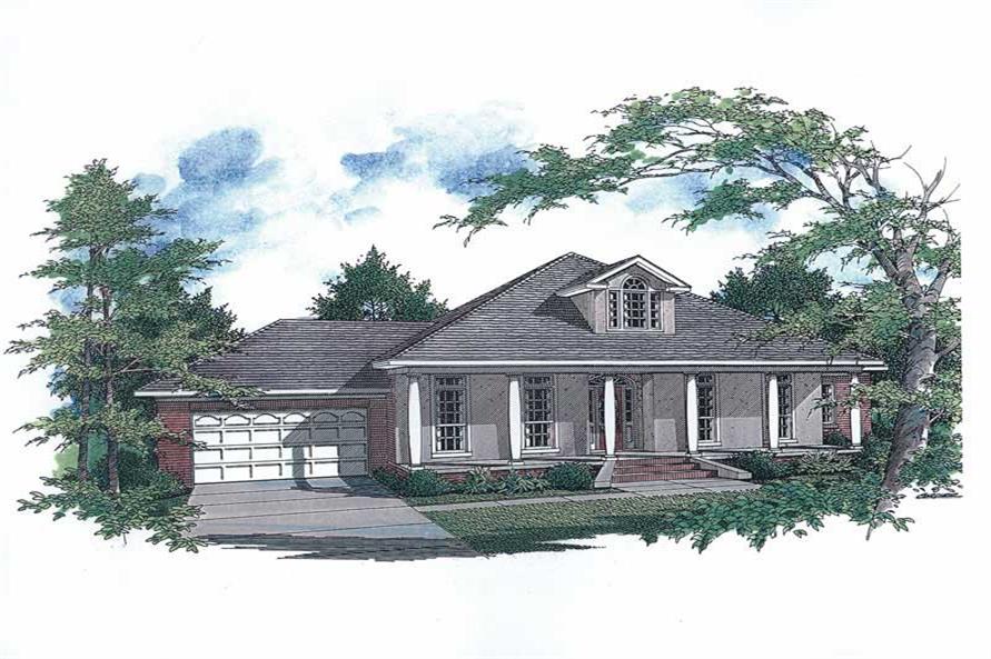 3-Bedroom, 1972 Sq Ft Cape Cod House Plan - 174-1029 - Front Exterior