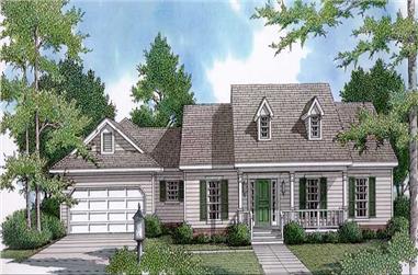 3-Bedroom, 2069 Sq Ft Cape Cod House Plan - 174-1056 - Front Exterior