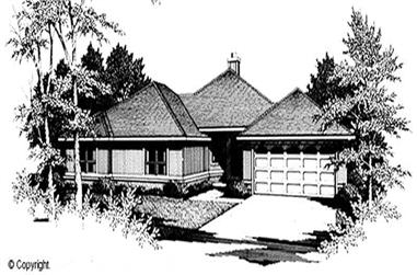 3-Bedroom, 1657 Sq Ft Contemporary Home Plan - 174-1063 - Main Exterior