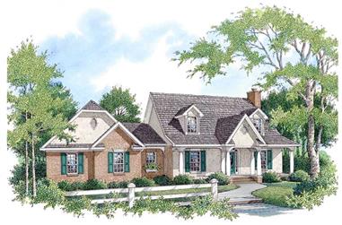 3-Bedroom, 2375 Sq Ft Cape Cod House Plan - 174-1080 - Front Exterior