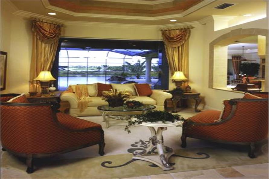 Living Room of this 3-Bedroom,4000 Sq Ft Plan -4000