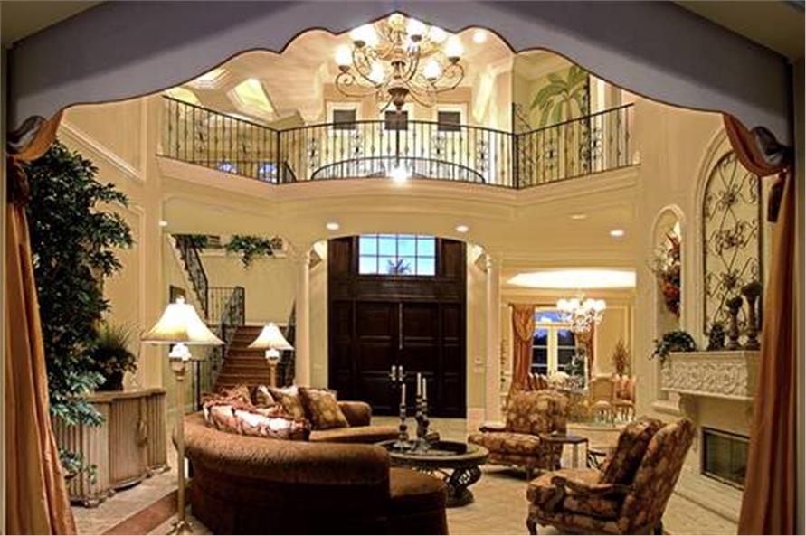 Living Room of this 5-Bedroom,6780 Sq Ft Plan -6780