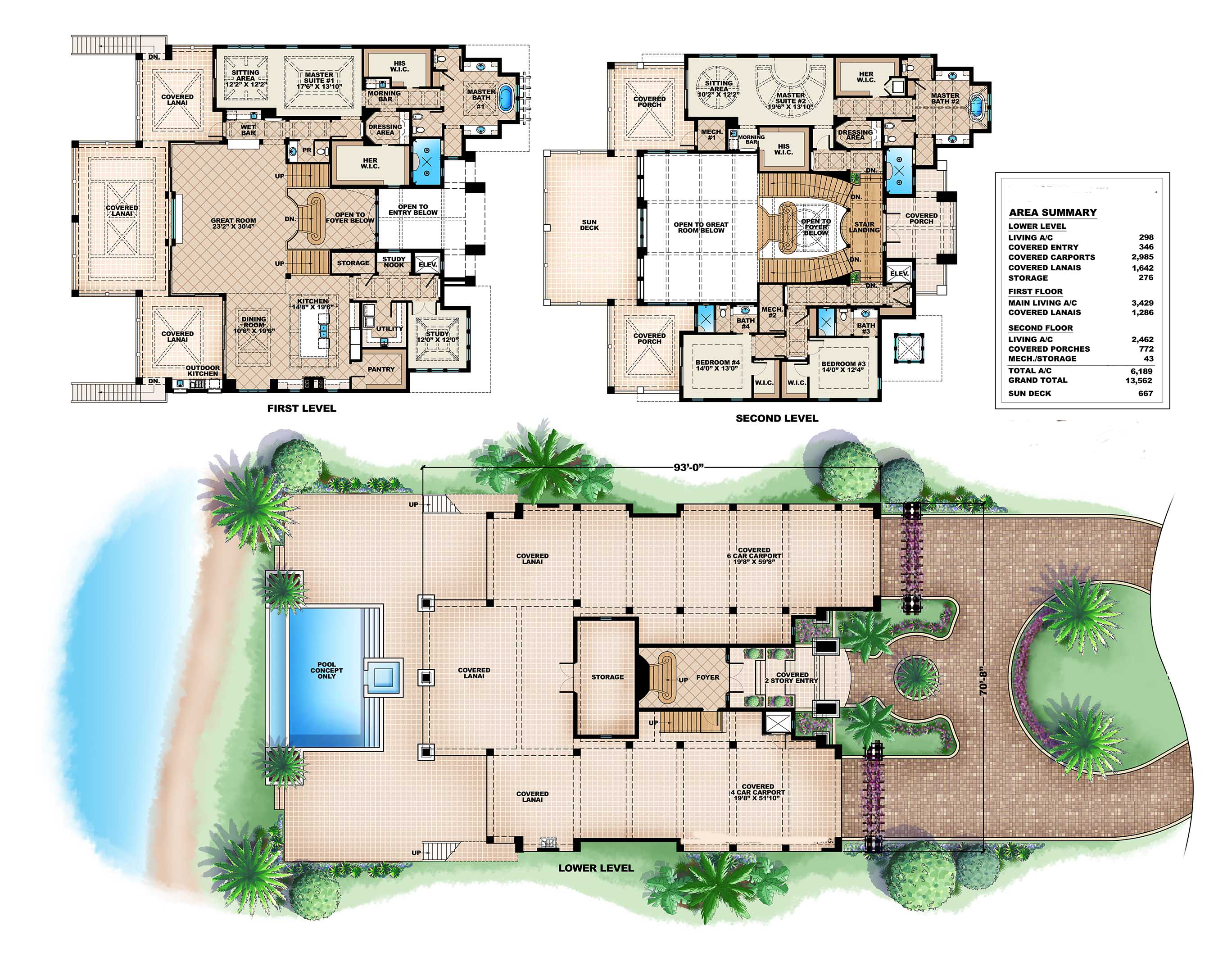  Luxury  House  Plan  175 1109 4 Bedrm 6189 Sq Ft Home 