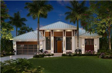 3-Bedroom, 2684 Sq Ft Contemporary House - Plan #175-1134 - Front Exterior