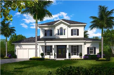 5-Bedroom, 4330 Sq Ft Traditional Home Plan - 175-1135 - Main Exterior