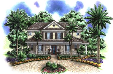 3-Bedroom, 2557 Sq Ft Country House Plan - 175-1217 - Front Exterior