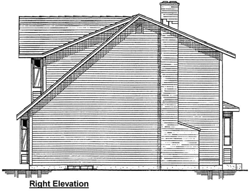 Home Plan Right Elevation of this 3-Bedroom,1859 Sq Ft Plan -177-1004