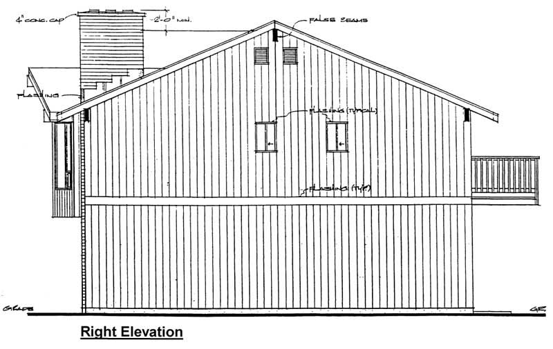 Home Plan Right Elevation of this 4-Bedroom,2651 Sq Ft Plan -177-1008