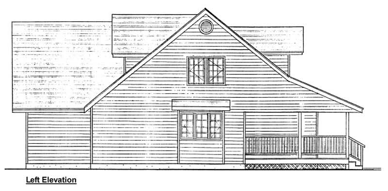 Home Plan Left Elevation of this 3-Bedroom,2577 Sq Ft Plan -177-1010