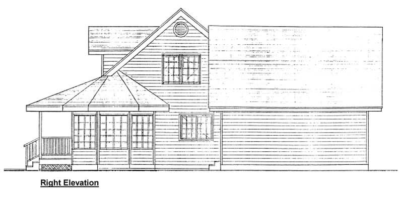 Home Plan Right Elevation of this 3-Bedroom,2577 Sq Ft Plan -177-1010