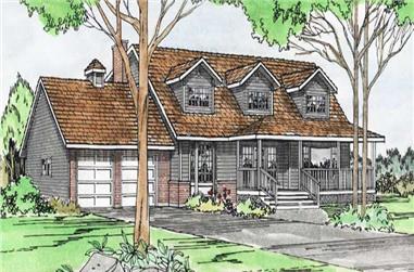 4-Bedroom, 2370 Sq Ft Cape Cod House Plan - 177-1011 - Front Exterior