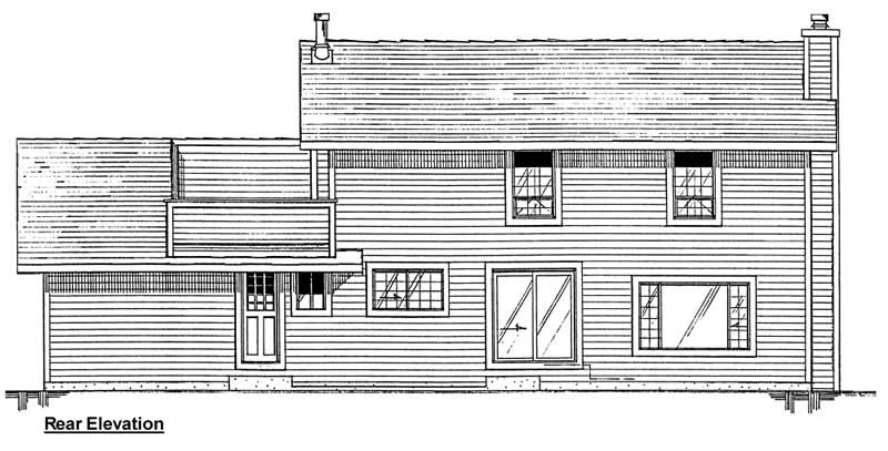 Home Plan Left Elevation of this 4-Bedroom,1949 Sq Ft Plan -177-1024