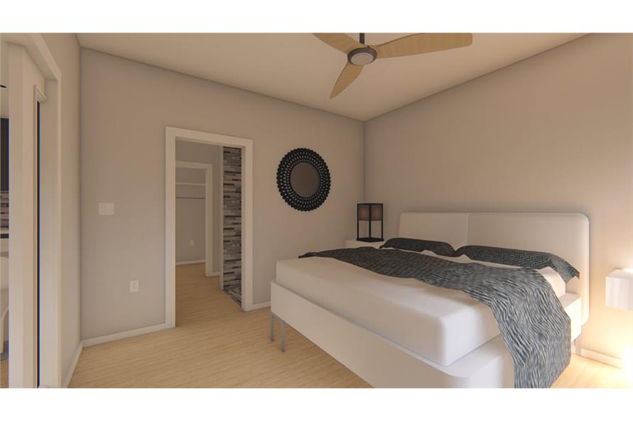 177-1045: Home Plan Rendering-Master Bedroom