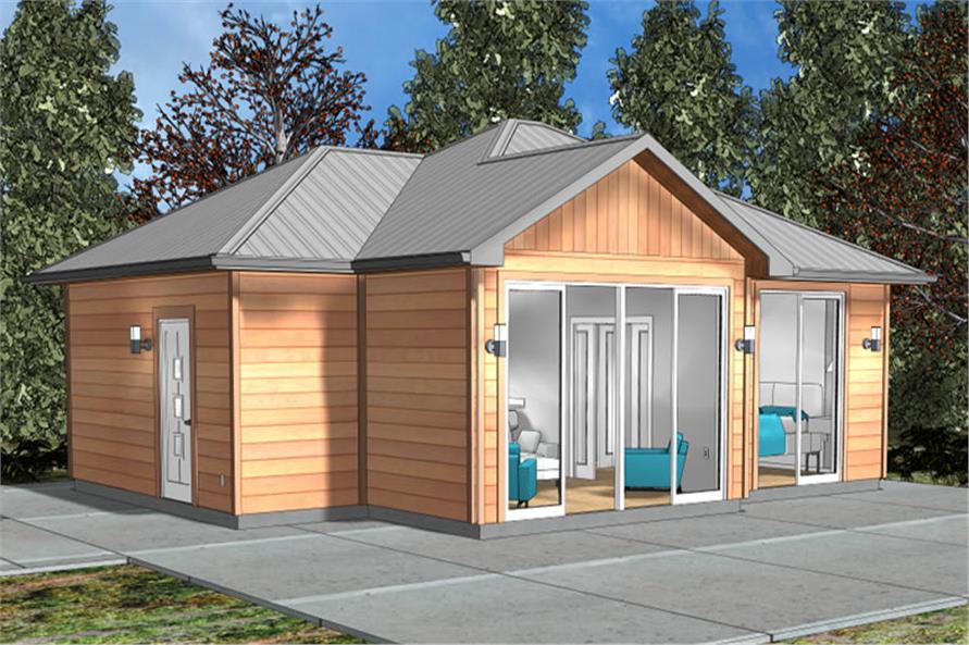 1 Bedrm 762 Sq Ft Small  Tiny  House  Plan  177 1045