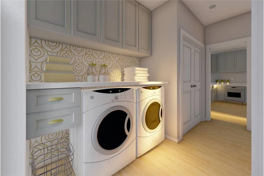 177-1058: Home Plan 3D Image-Laundry Room