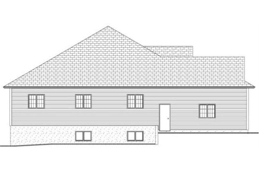 Home Plan Right Elevation of this 3-Bedroom,1597 Sq Ft Plan -177-1061