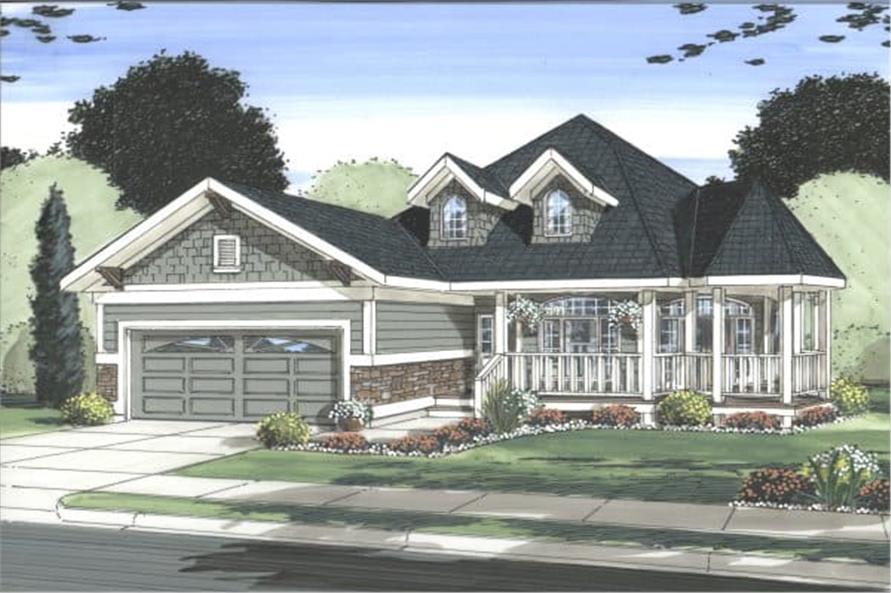 5-Bedroom, 1746 Sq Ft Acadian House Plan - 177-1062 - Front Exterior