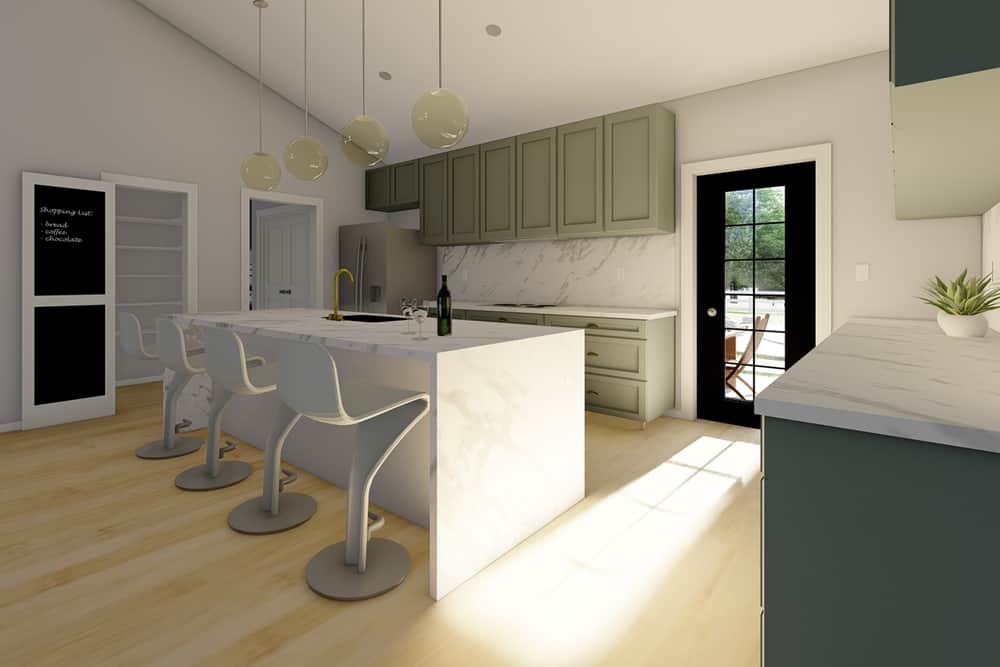 Kitchen: Pantry of this 2-Bedroom,1232 Sq Ft Plan -177-1063
