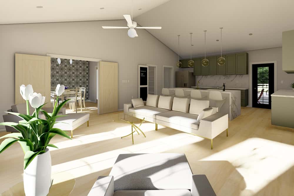 Home Office of this 2-Bedroom,1232 Sq Ft Plan -177-1063