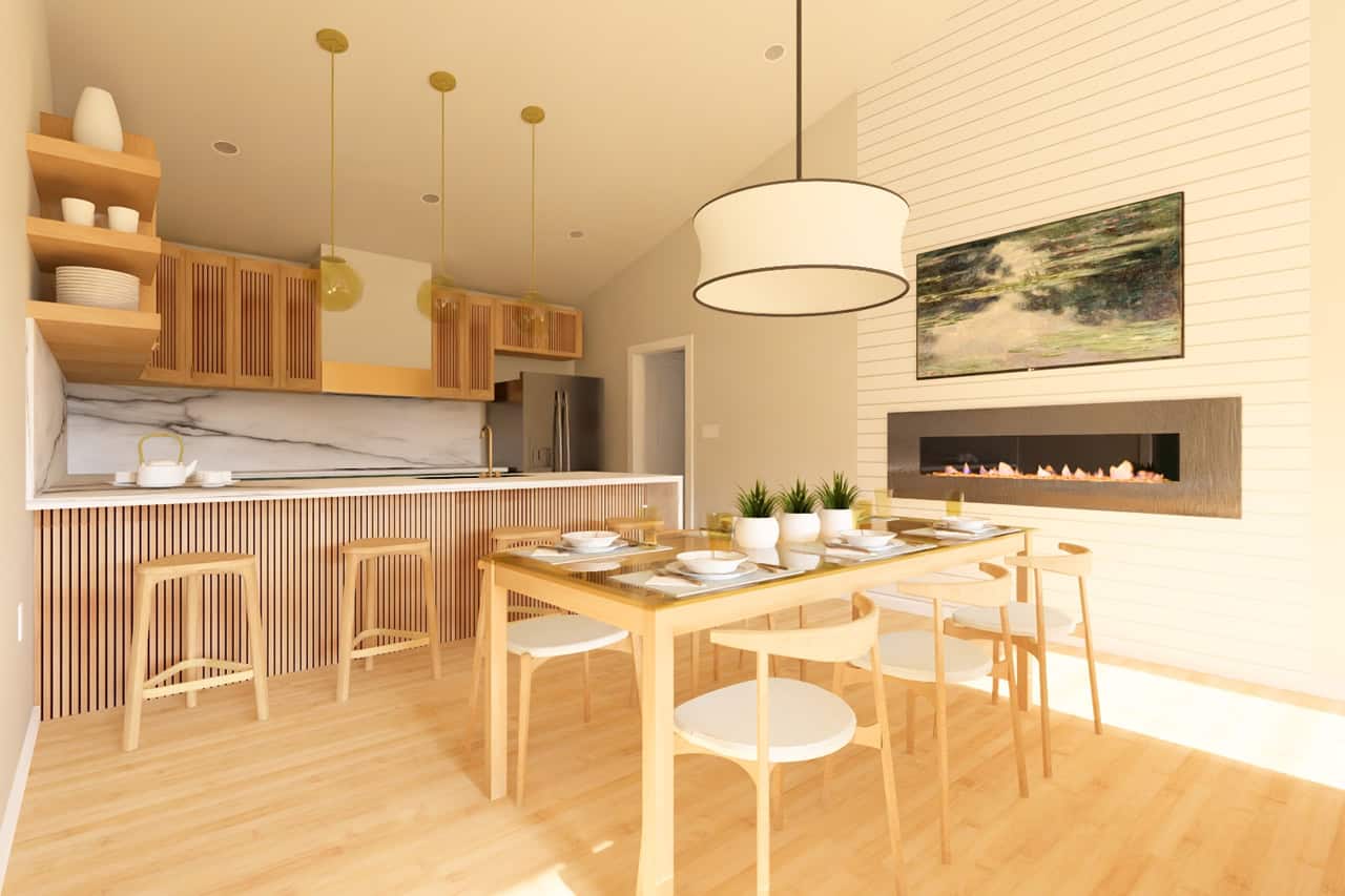 Dining Room of this 3-Bedroom,1360 Sq Ft Plan -177-1081