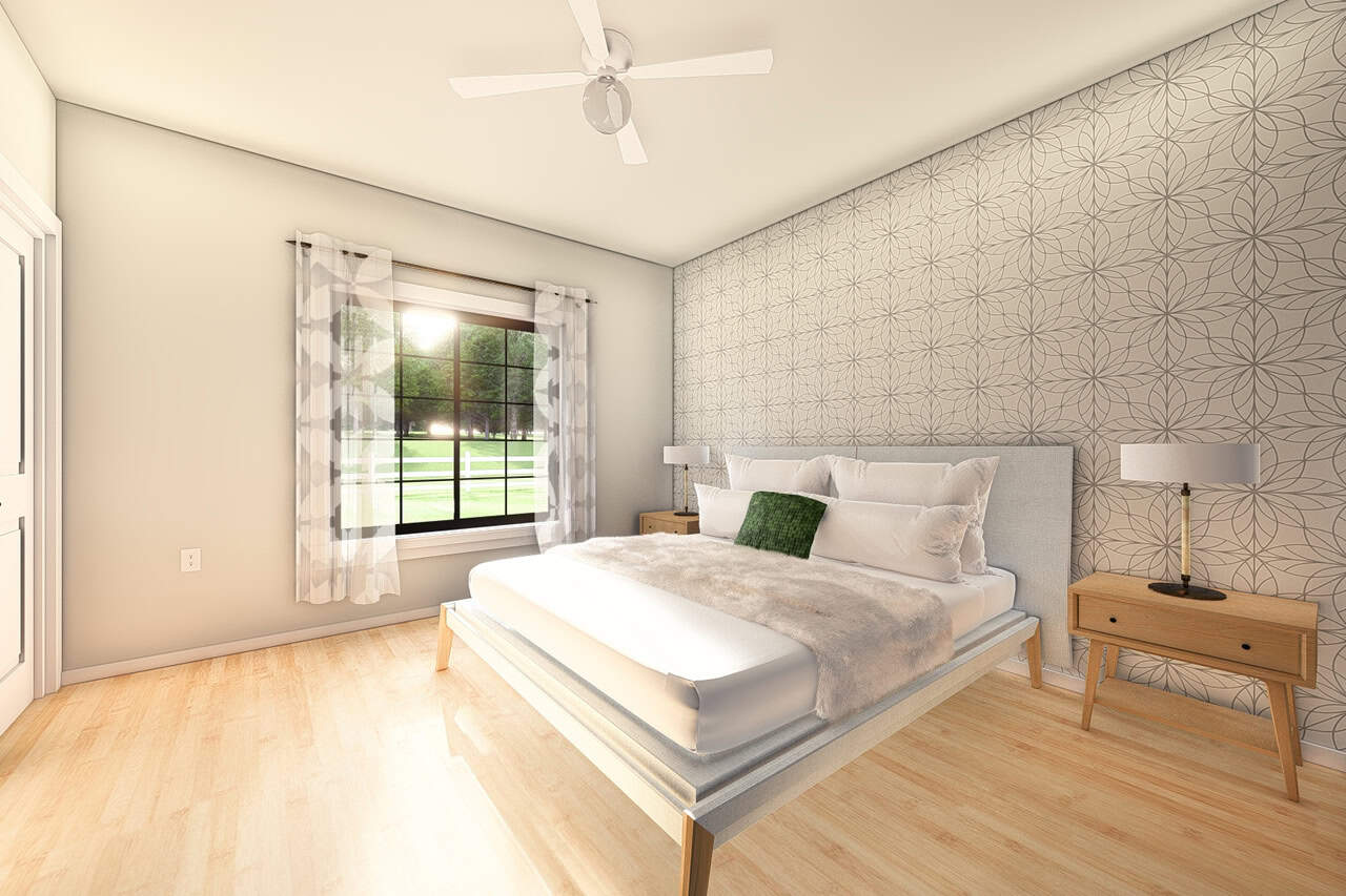 Bedroom of this 3-Bedroom,1360 Sq Ft Plan -177-1081
