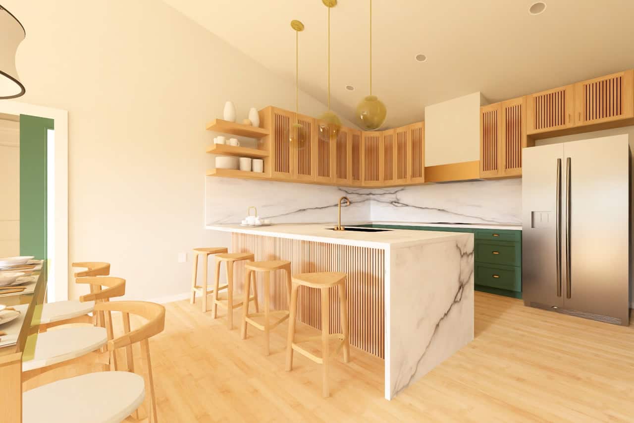 Kitchen of this 3-Bedroom,1360 Sq Ft Plan -177-1081