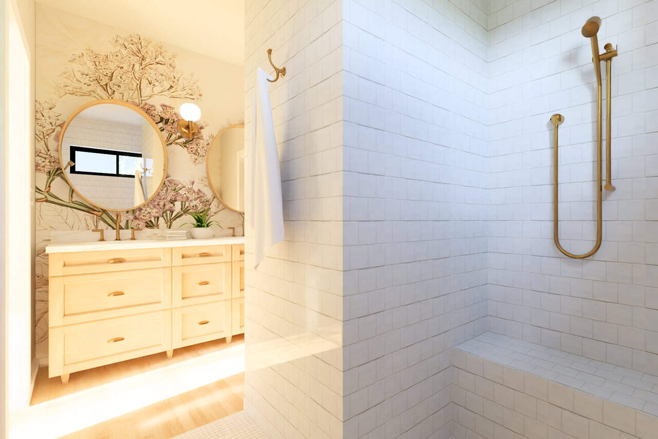 Master Bathroom of this 3-Bedroom,1360 Sq Ft Plan -177-1081