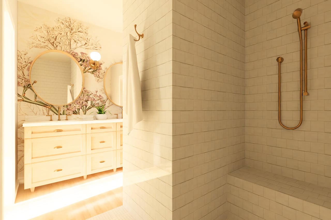 Master Bathroom of this 3-Bedroom,1360 Sq Ft Plan -177-1082