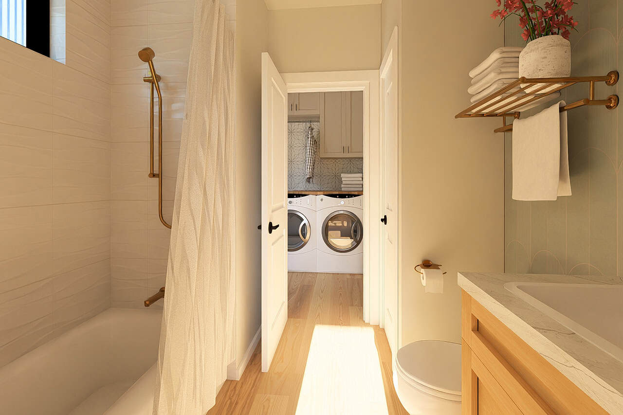 Bathroom of this 2-Bedroom,988 Sq Ft Plan -177-1083