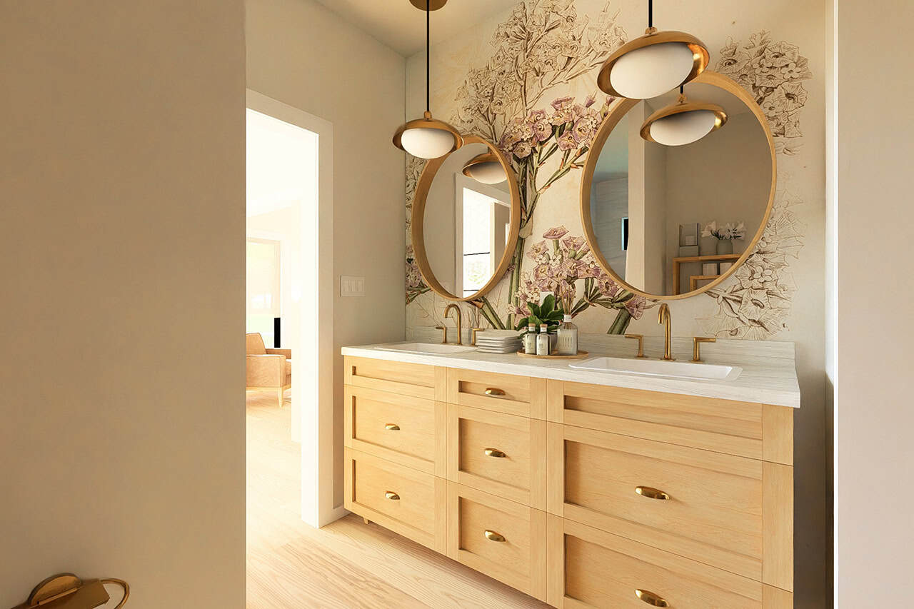 Master Bathroom: Sink/Vanity of this 2-Bedroom,988 Sq Ft Plan -177-1083