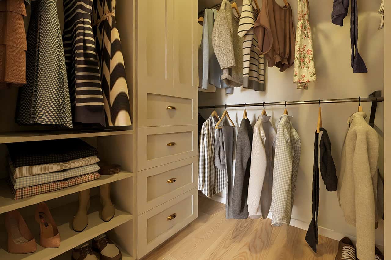 Master Bedroom: Closet of this 2-Bedroom,988 Sq Ft Plan -177-1083