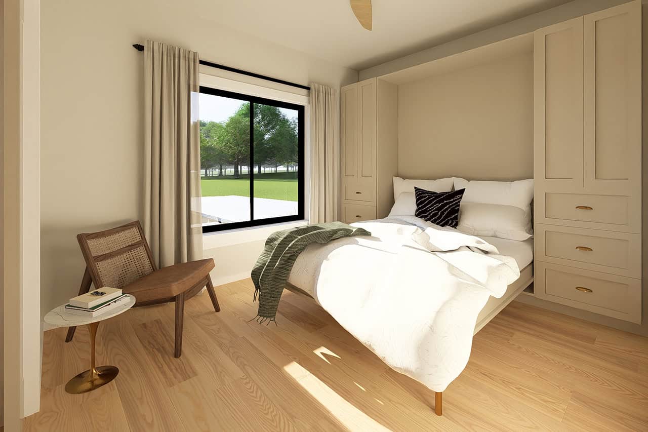 Home Office of this 2-Bedroom,988 Sq Ft Plan -177-1083