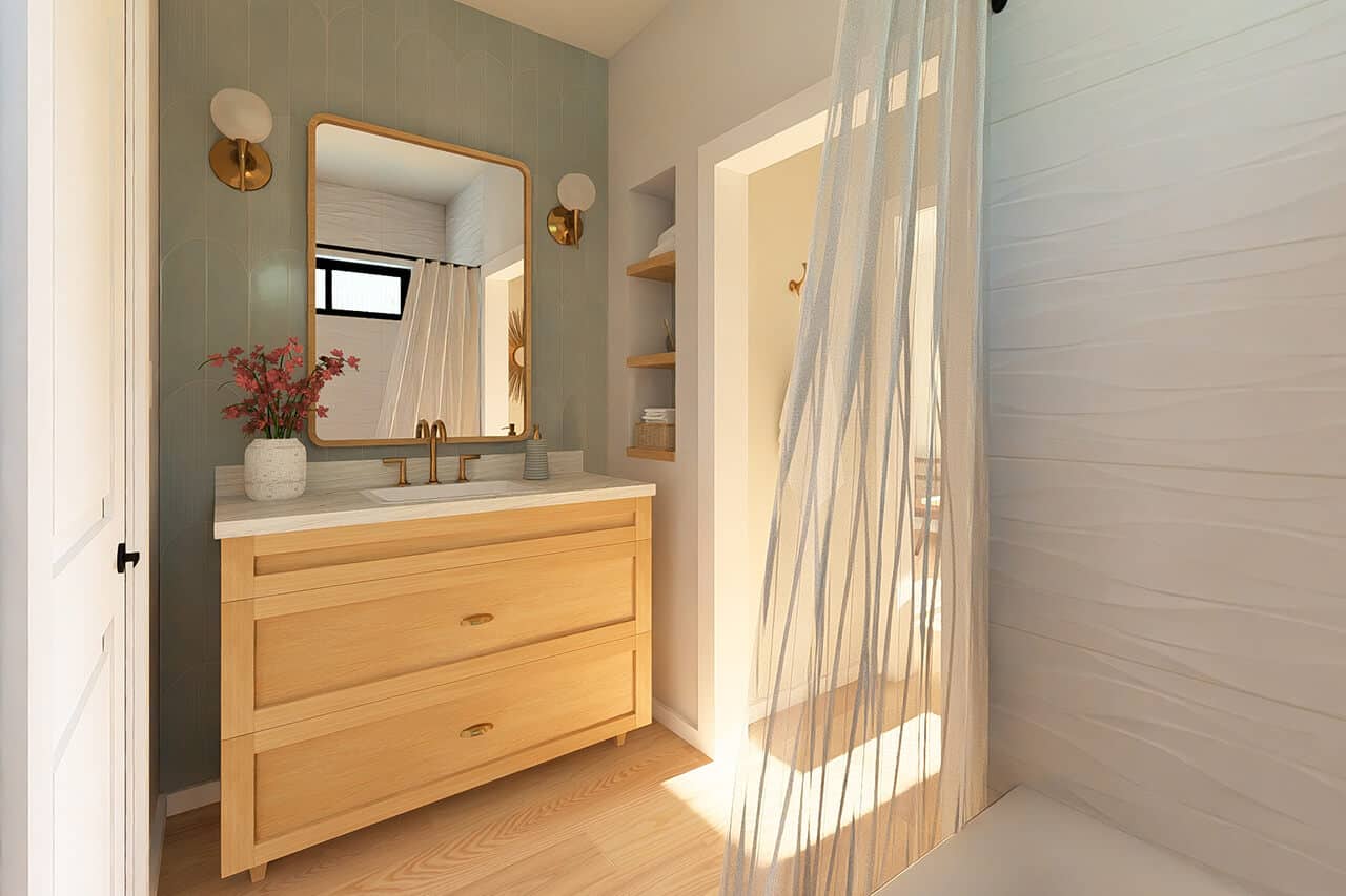 Bathroom of this 2-Bedroom,1188 Sq Ft Plan -177-1084