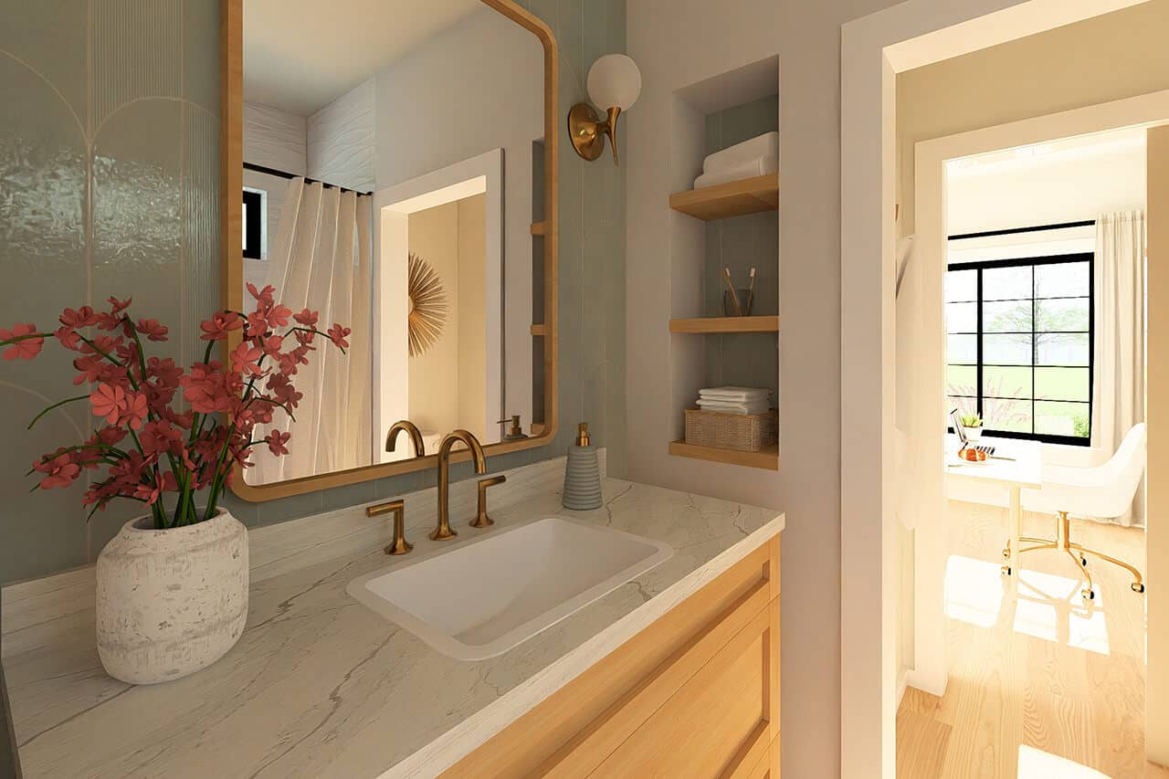 Bathroom of this 2-Bedroom,1188 Sq Ft Plan -177-1084