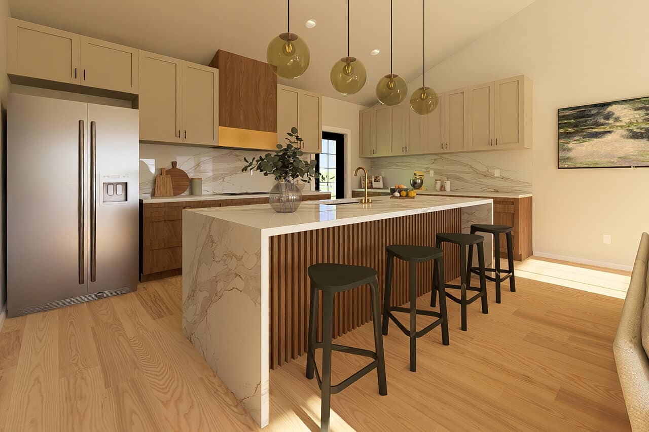Kitchen: Kitchen Island of this 2-Bedroom,1188 Sq Ft Plan -177-1084