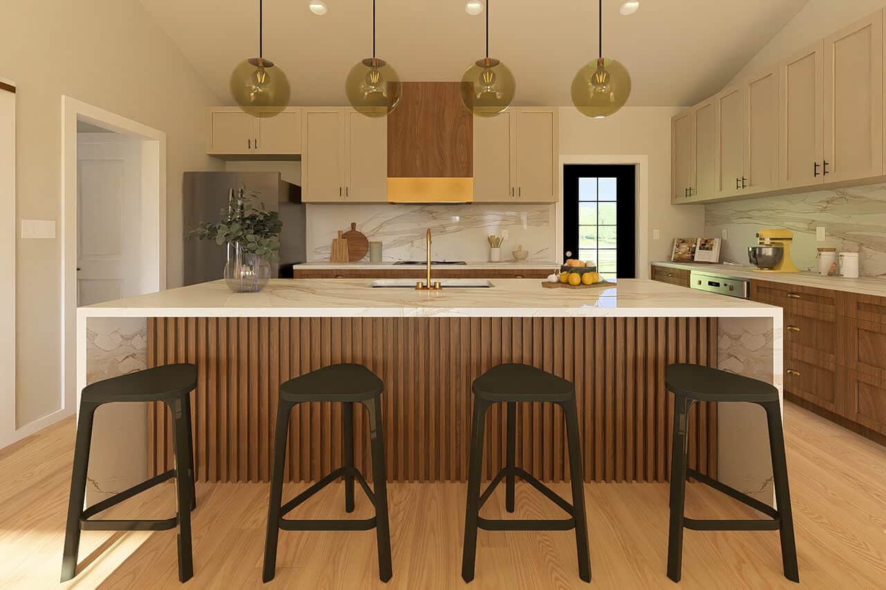 Kitchen: Kitchen Island of this 2-Bedroom,1188 Sq Ft Plan -177-1084