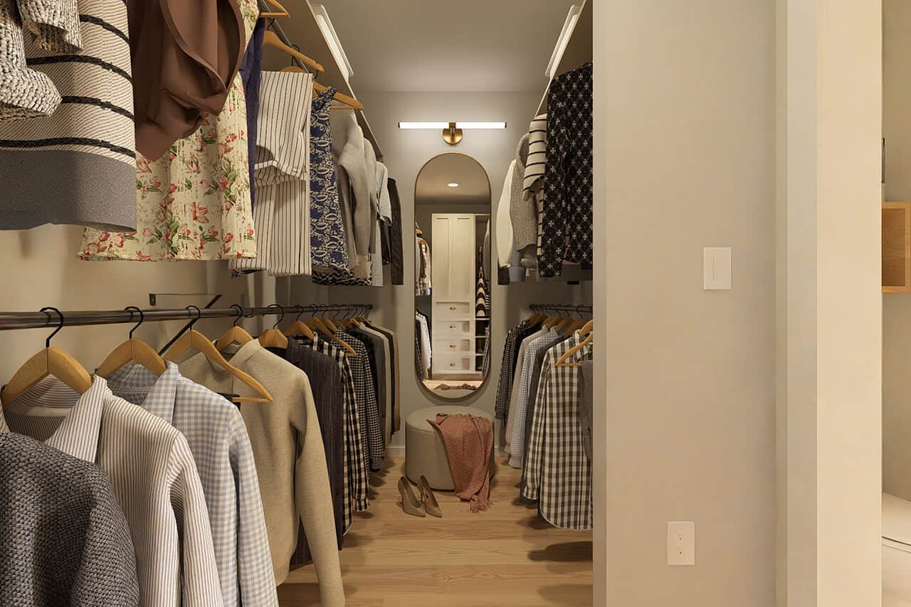 Master Bedroom: Closet of this 2-Bedroom,1188 Sq Ft Plan -177-1084