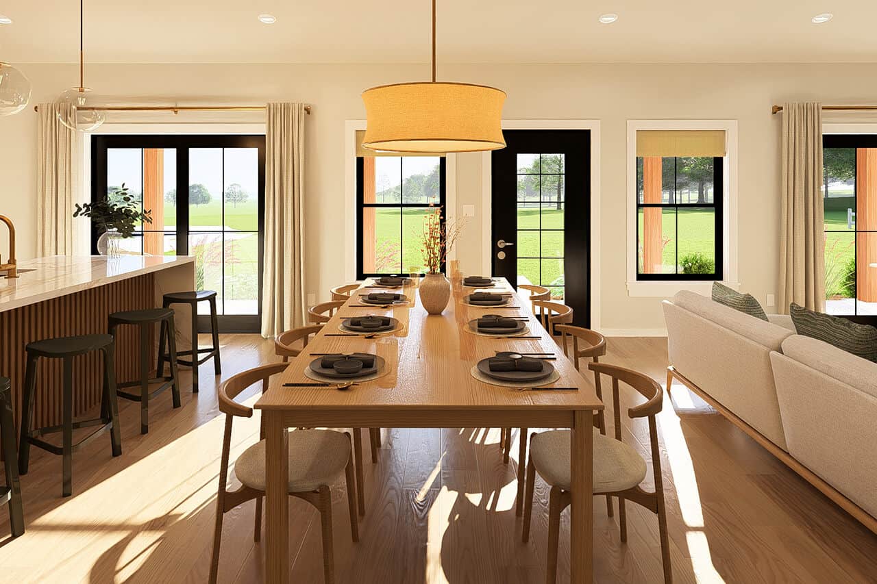 Dining Room of this 3-Bedroom,1856 Sq Ft Plan -177-1085