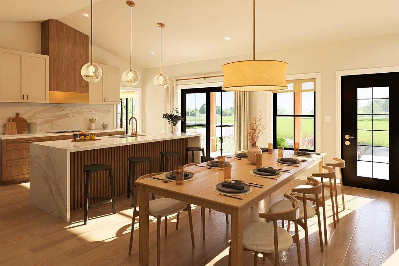 Dining Room of this 3-Bedroom,1856 Sq Ft Plan -177-1085