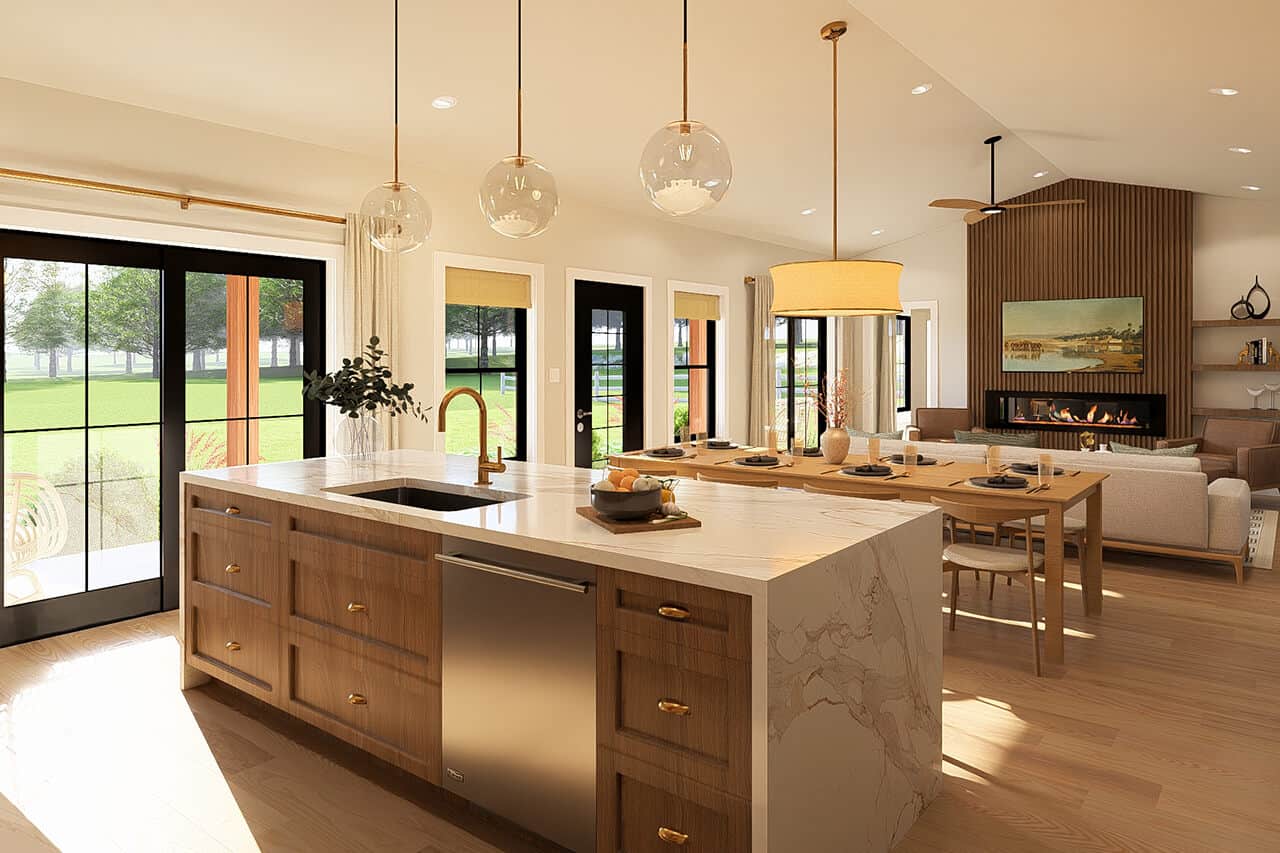 Kitchen: Kitchen Island of this 3-Bedroom,1856 Sq Ft Plan -177-1085