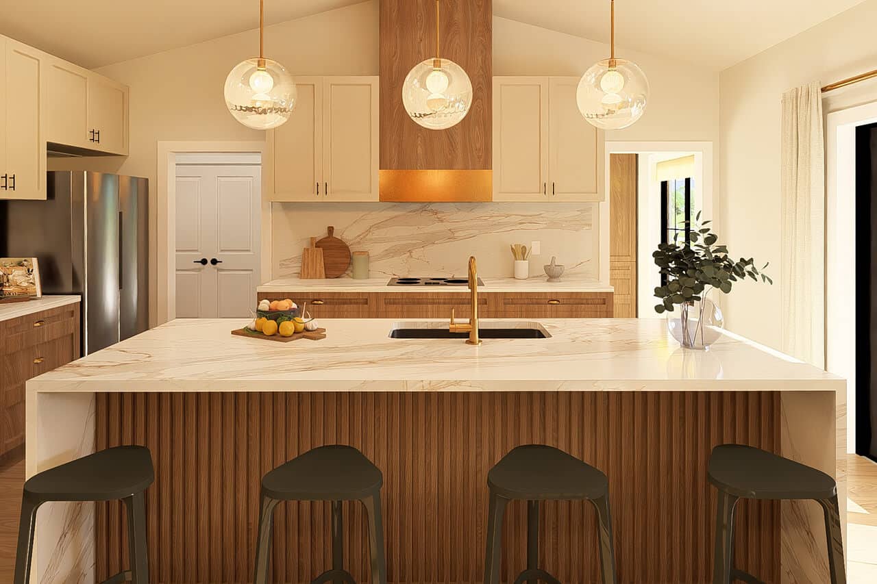 Kitchen: Kitchen Island of this 3-Bedroom,1856 Sq Ft Plan -177-1085