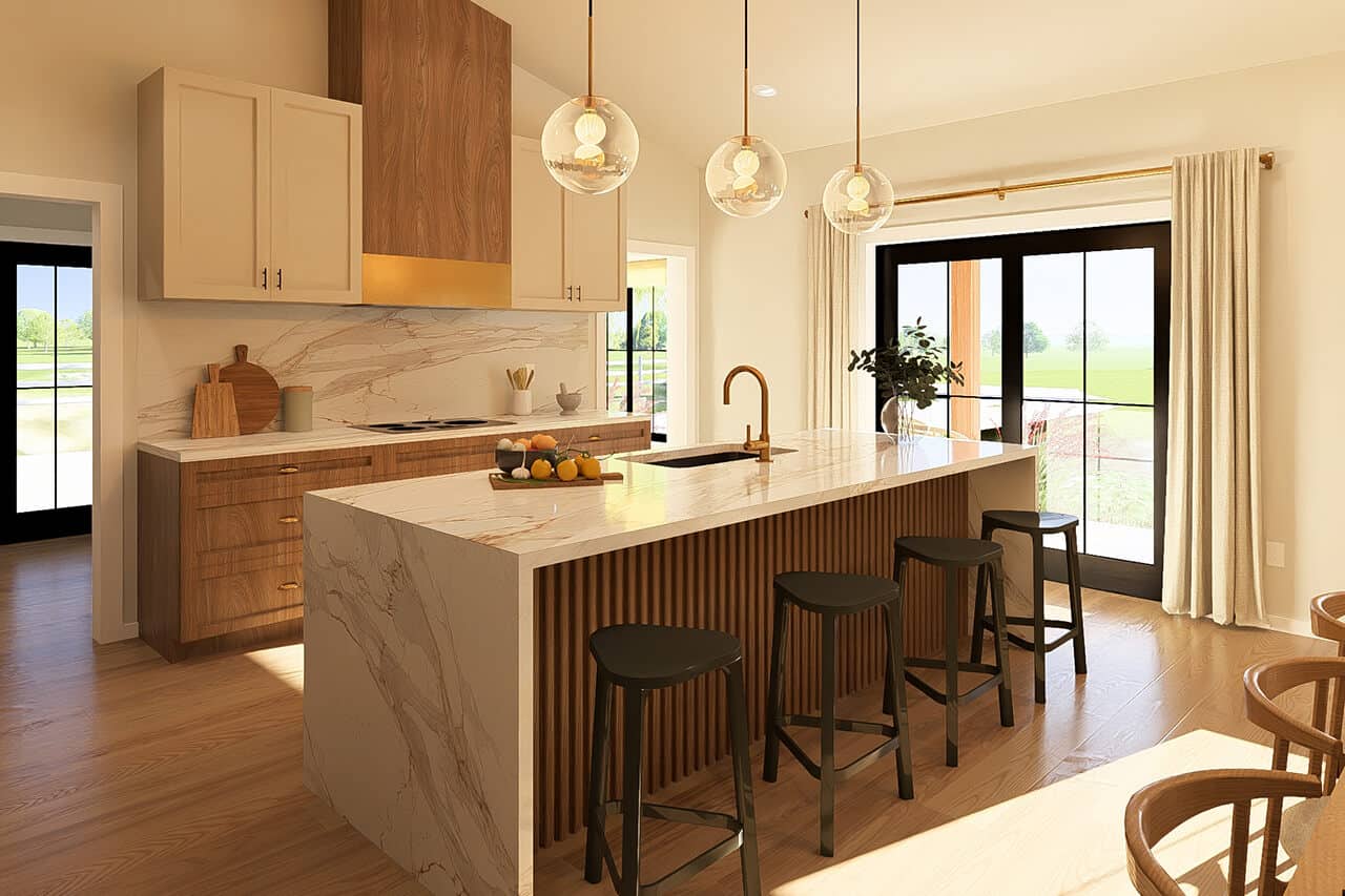 Kitchen: Kitchen Island of this 3-Bedroom,1856 Sq Ft Plan -177-1085