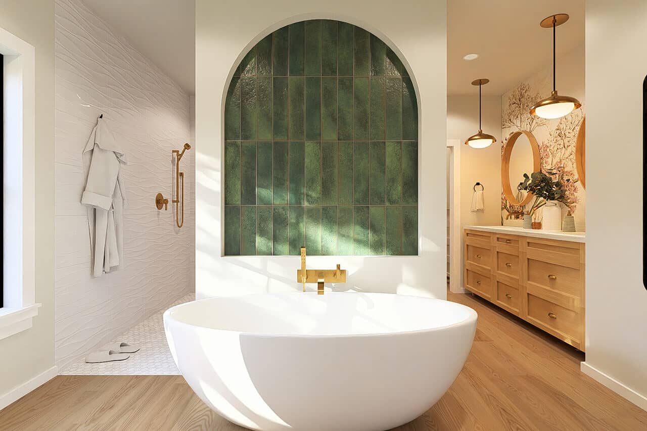 Master Bathroom: Tub of this 3-Bedroom,1856 Sq Ft Plan -177-1085